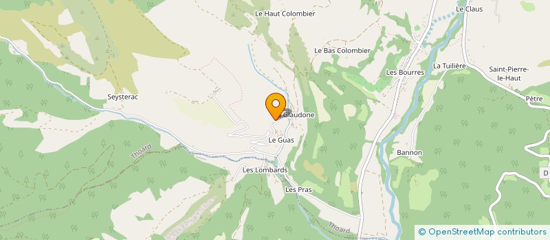 localisation de l'entreprise MONSIEUR OLIVIER EDEBOUW  THOARD