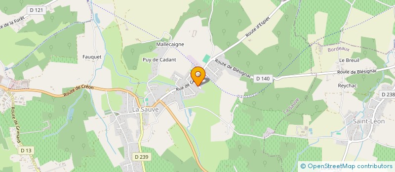 localisation de l'entreprise MONSIEUR OLIVIER EPAUD  LA SAUVE