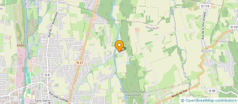 localisation de l'entreprise MONSIEUR OLIVIER ESCOT SEP  AUREILHAN