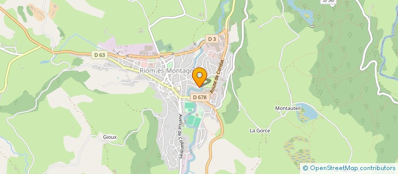 localisation de l'entreprise MONSIEUR OLIVIER ESCURE à RIOM-ES-MONTAGNES