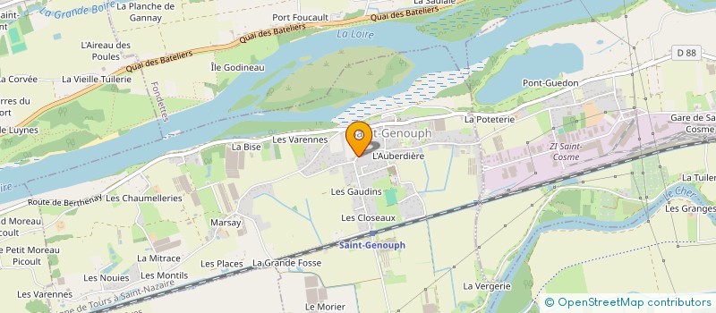 localisation de l'entreprise MONSIEUR OLIVIER ESNARD à SAINT-GENOUPH