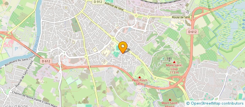 localisation de l'entreprise MONSIEUR OLIVIER ESTOURNET  AGDE