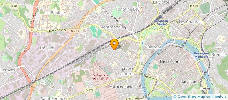 localisation de l'entreprise MONSIEUR OLIVIER ETIEVANT  BESANCON