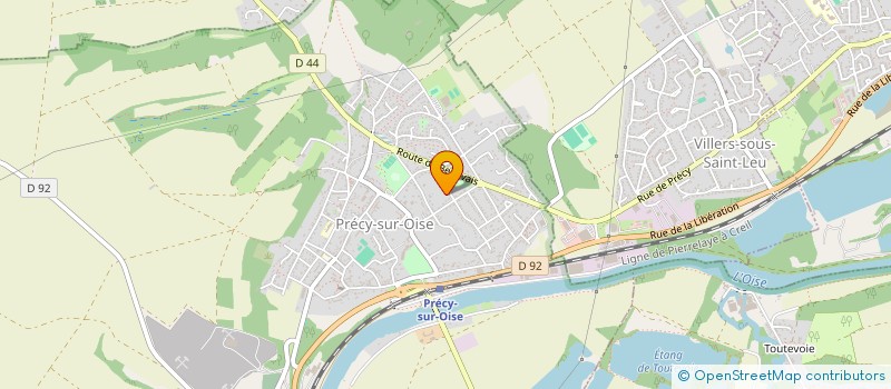 localisation de l'entreprise MONSIEUR OLIVIER EVANGELISTI  PRECY-SUR-OISE