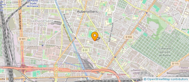 localisation de l'entreprise MONSIEUR OLIVIER EVEN  AUBERVILLIERS