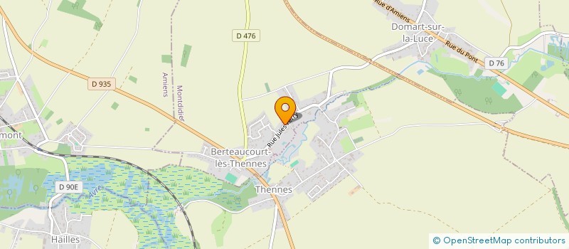 localisation de l'entreprise MONSIEUR OLIVIER FAES  BERTEAUCOURT-LES-THENNES