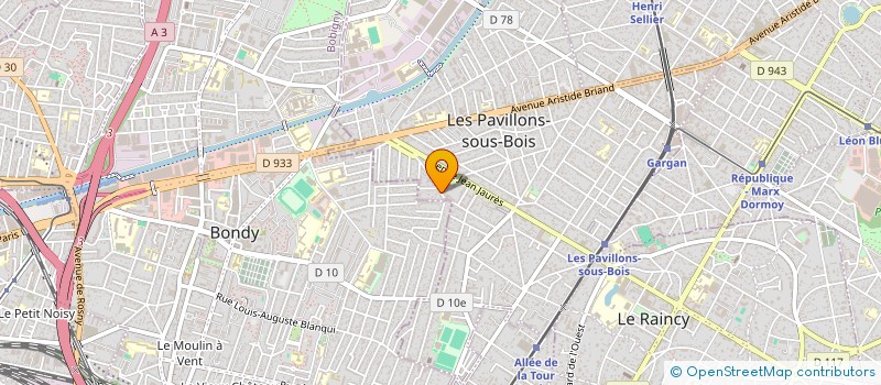 localisation de l'entreprise MONSIEUR OLIVIER FAIVRE à LES PAVILLONS-SOUS-BOIS