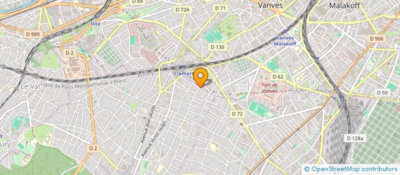 localisation de l'entreprise MONSIEUR OLIVIER FANCHON à CLAMART