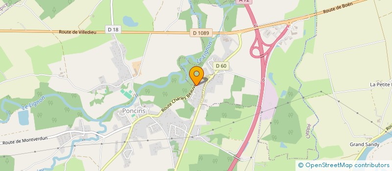 localisation de l'entreprise MONSIEUR OLIVIER FANGET  PONCINS