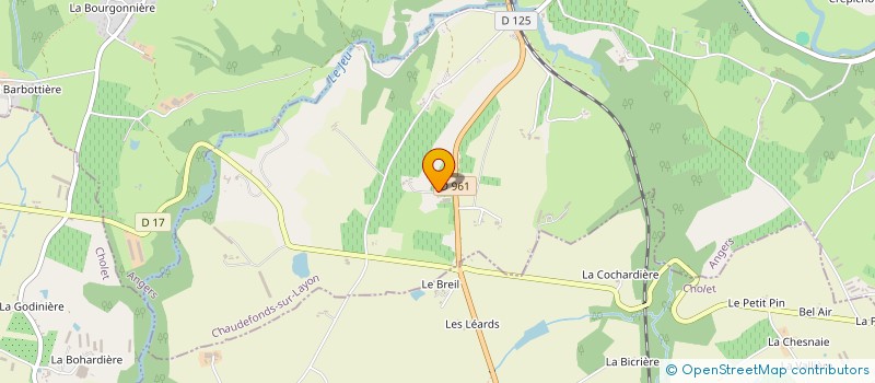 localisation de l'entreprise MONSIEUR OLIVIER FARDEAU  CHAUDEFONDS-SUR-LAYON