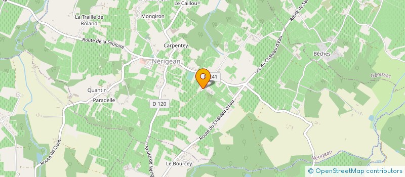 localisation de l'entreprise MONSIEUR OLIVIER FAUREAU  NERIGEAN