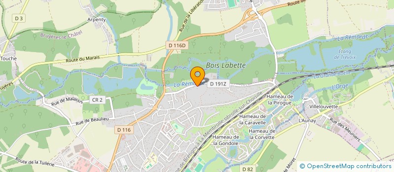 localisation de l'entreprise MONSIEUR OLIVIER FAUVEAUX  BREUILLET