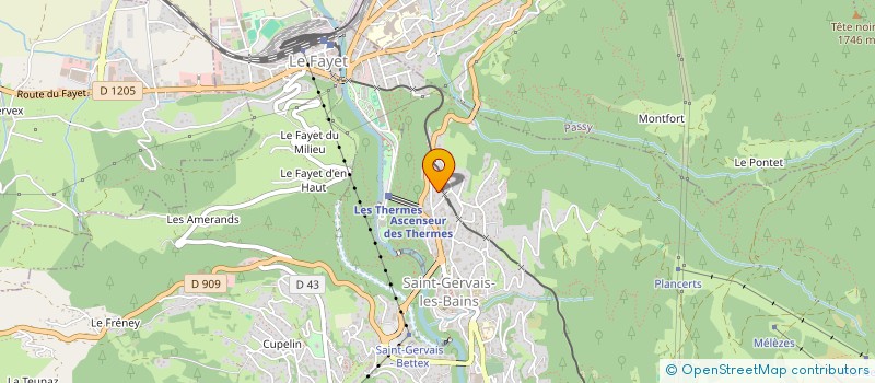 localisation de l'entreprise MONSIEUR OLIVIER FAUVEL  SAINT-GERVAIS-LES-BAINS