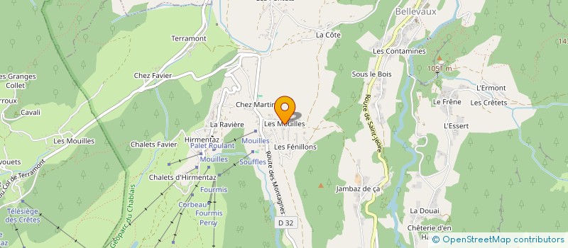 localisation de l'entreprise MONSIEUR OLIVIER FAVRAT à BELLEVAUX