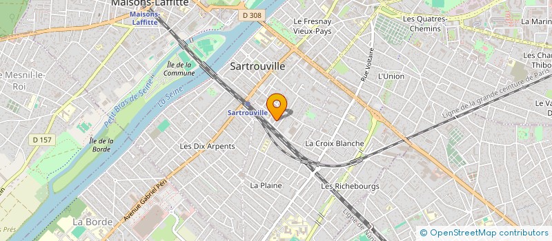 localisation de l'entreprise MONSIEUR OLIVIER FAVRE à SARTROUVILLE