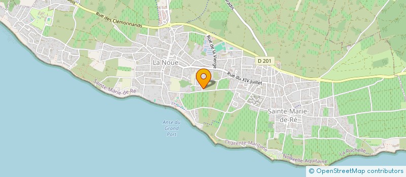 localisation de l'entreprise MONSIEUR OLIVIER FAVREAU  SAINTE-MARIE-DE-RE