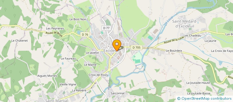 localisation de l'entreprise MONSIEUR OLIVIER FAYE à EXCIDEUIL