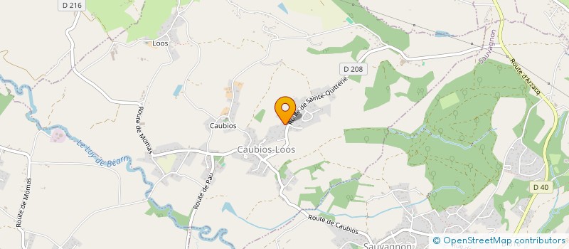 localisation de l'entreprise MONSIEUR OLIVIER FEDRIGO  CAUBIOS-LOOS