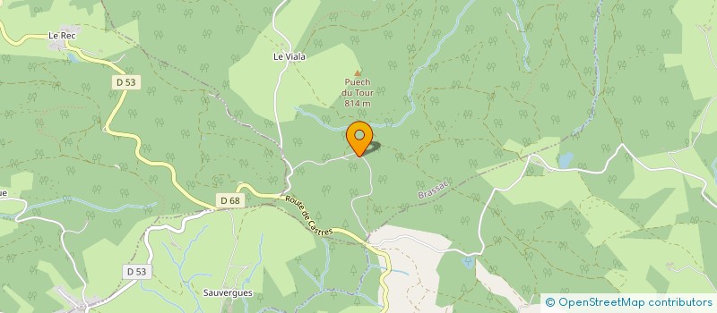 localisation de l'entreprise MONSIEUR OLIVIER FEISSOLLE  BRASSAC