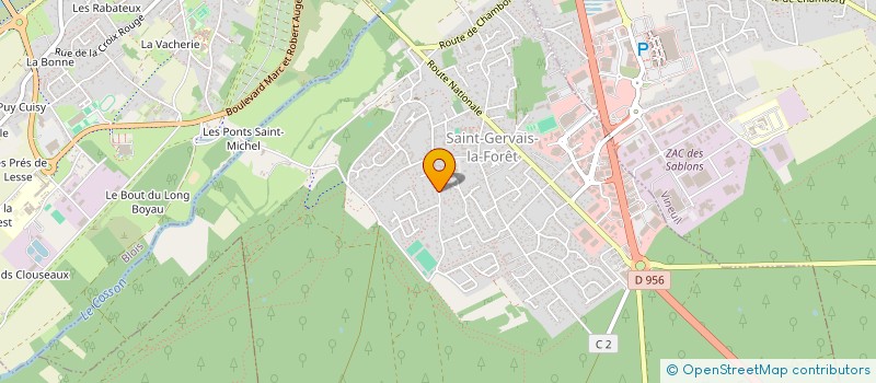 localisation de l'entreprise MONSIEUR OLIVIER FENAILLE  SAINT-GERVAIS-LA-FORET