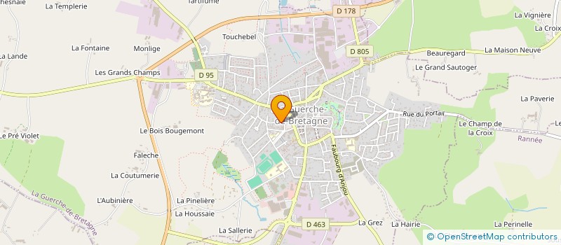 localisation de l'entreprise MONSIEUR OLIVIER FER  LA GUERCHE-DE-BRETAGNE