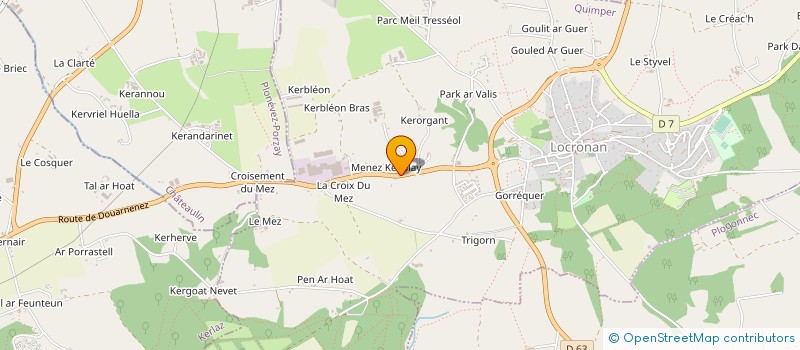 localisation de l'entreprise MONSIEUR OLIVIER FEREC à LOCRONAN