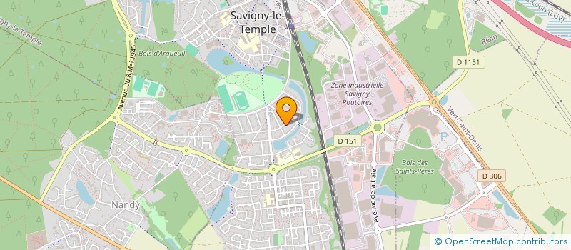 localisation de l'entreprise MONSIEUR OLIVIER FERNANDES PACO  SAVIGNY-LE-TEMPLE