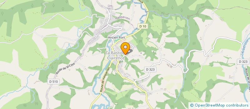 localisation de l'entreprise MONSIEUR OLIVIER FERNANDEZ  LA BASTIDE-CLAIRENCE