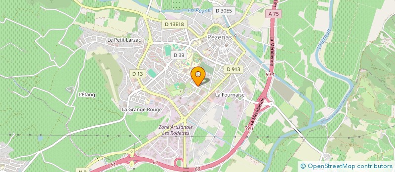 localisation de l'entreprise MONSIEUR OLIVIER FERRAGUT à PEZENAS