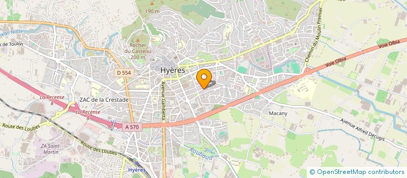 localisation de l'entreprise MONSIEUR OLIVIER FERRAND à HYERES