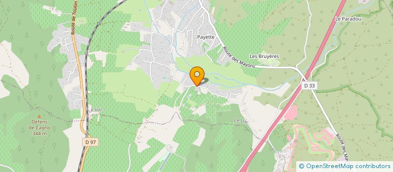 localisation de l'entreprise MONSIEUR OLIVIER FERRERO  LE LUC