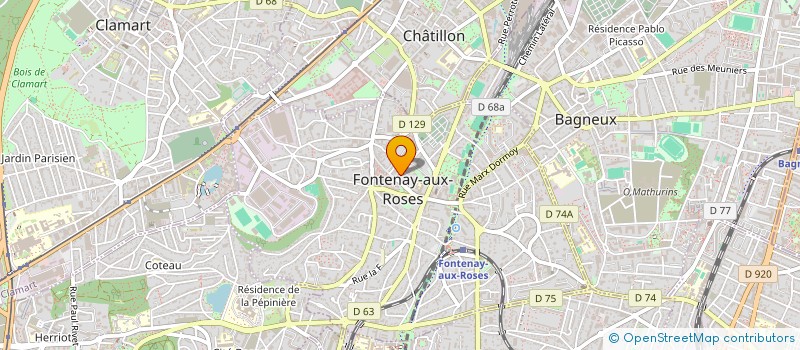 localisation de l'entreprise MONSIEUR OLIVIER FERRIERE à FONTENAY-AUX-ROSES