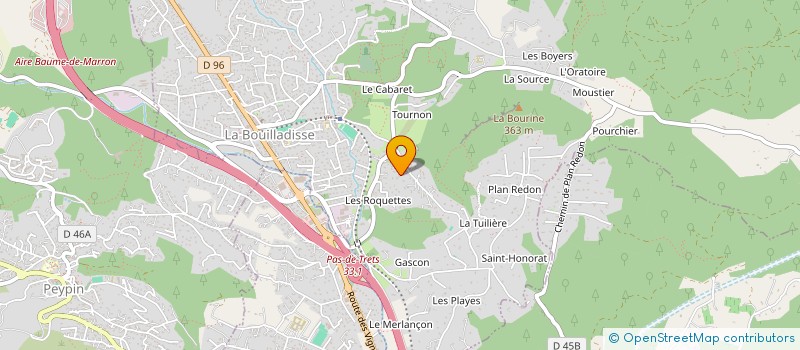 localisation de l'entreprise MONSIEUR OLIVIER FERRUS  LA BOUILLADISSE