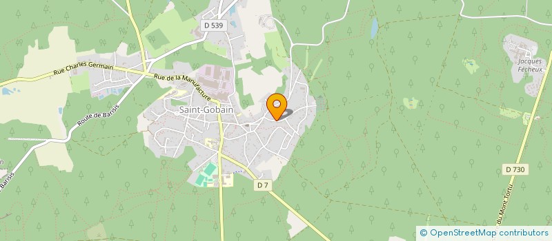 localisation de l'entreprise MONSIEUR OLIVIER FERY à SAINT-GOBAIN