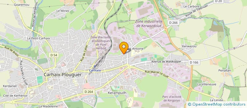 localisation de l'entreprise MONSIEUR OLIVIER FEUNTEUN  CARHAIX-PLOUGUER