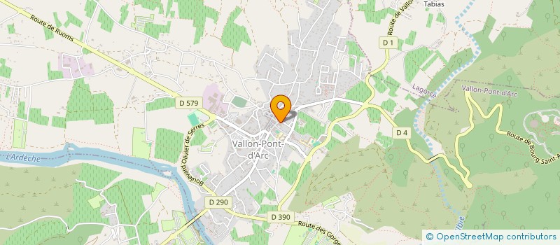 localisation de l'entreprise MONSIEUR OLIVIER FILLIAT  VALLON-PONT-D'ARC