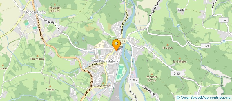 localisation de l'entreprise MONSIEUR OLIVIER FIS  SALIES-DU-SALAT