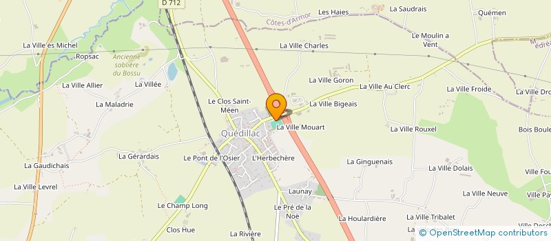 localisation de l'entreprise MONSIEUR OLIVIER FLAHAUT  QUEDILLAC