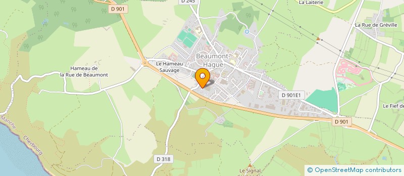 localisation de l'entreprise MONSIEUR OLIVIER FLAMANC  LA HAGUE