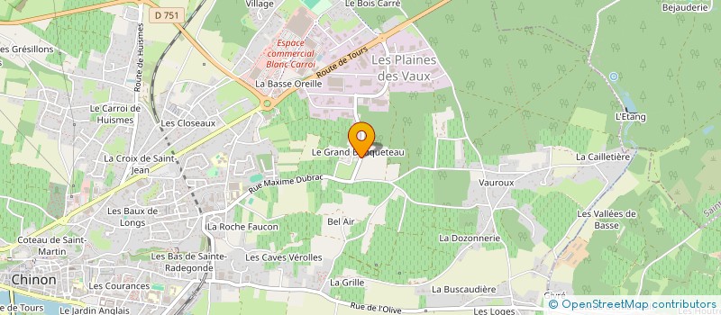 localisation de l'entreprise MONSIEUR OLIVIER FLAMENT à CHINON