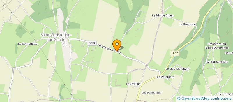 localisation de l'entreprise MONSIEUR OLIVIER FLEURIOT  SAINT-CHRISTOPHE-SUR-CONDE