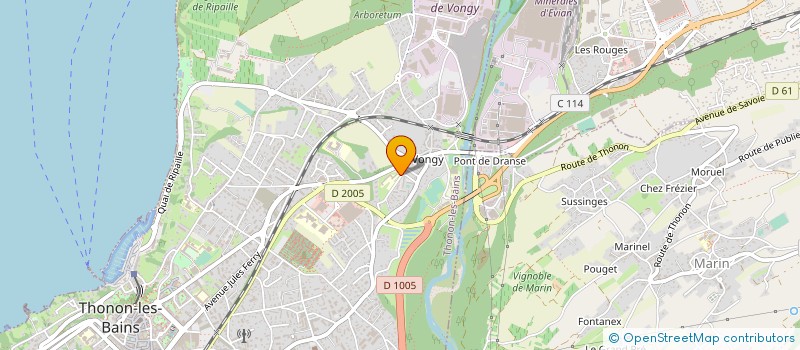 localisation de l'entreprise MONSIEUR OLIVIER FLEURY à THONON-LES-BAINS