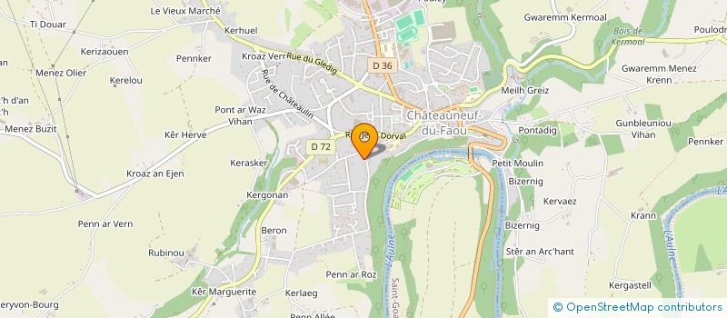 localisation de l'entreprise MONSIEUR OLIVIER FLOCH à CHATEAUNEUF-DU-FAOU