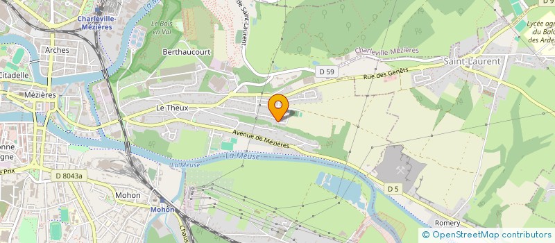 localisation de l'entreprise MONSIEUR OLIVIER FLORIS  CHARLEVILLE-MEZIERES