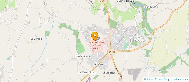 localisation de l'entreprise MONSIEUR OLIVIER FONDERFLICK  SAINT-ALBAN