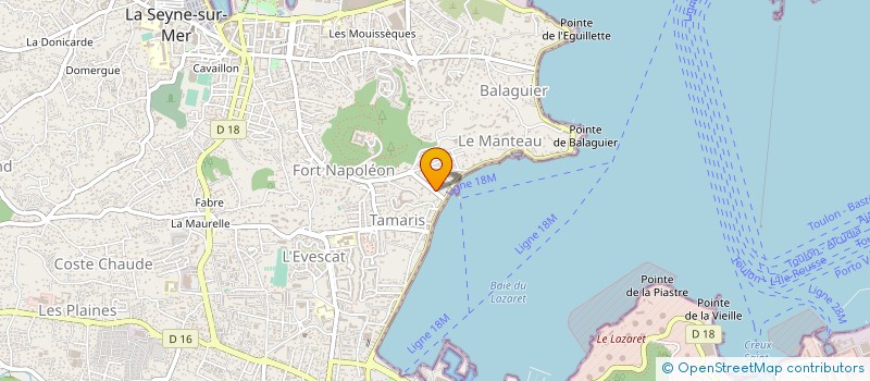localisation de l'entreprise MONSIEUR OLIVIER FONTAINE à LA SEYNE-SUR-MER