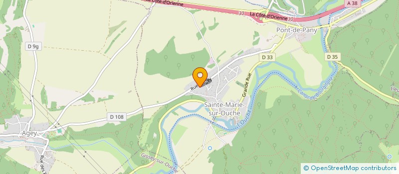 localisation de l'entreprise MONSIEUR OLIVIER FONTAINE  SAINTE-MARIE-SUR-OUCHE