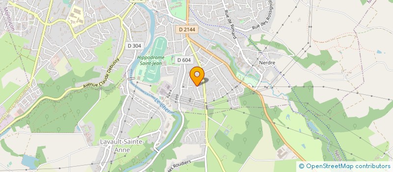 localisation de l'entreprise MONSIEUR OLIVIER FONTAINE  MONTLUCON