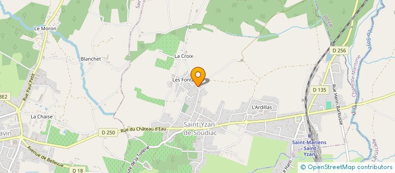 localisation de l'entreprise MONSIEUR OLIVIER FONTENEAU  SAINT-YZAN-DE-SOUDIAC