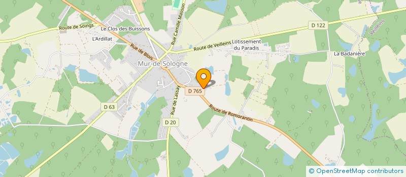 localisation de l'entreprise MONSIEUR OLIVIER FOREAU  VERNOU-EN-SOLOGNE